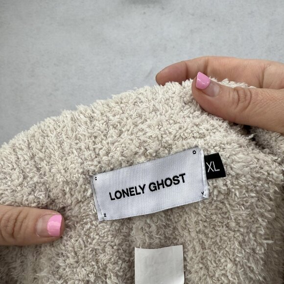 Lonely Ghost Shorts Womens XL Cozy Boucle Knit Lounge High Rise Extra Large - Picture 6 of 8